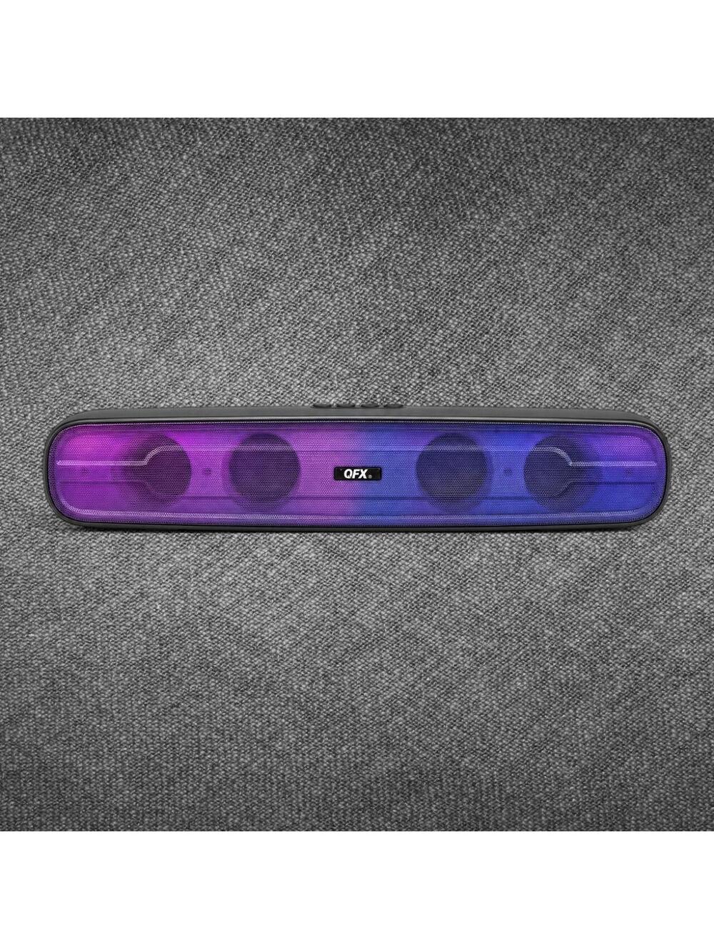 QFX BT-155 Black Bluetooth Speaker FM Radio USB AUX TWS